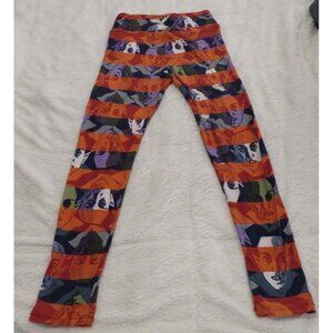Lularoe Leggings Dracula One Size Fits Most Orange/Green/Purple/Navy/White